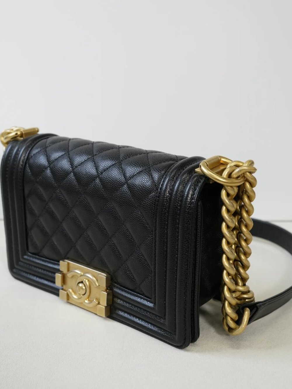 Chanel Caviar Quilted Small Boy Flap Black